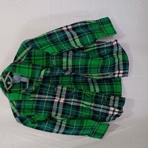 Baby Gap Size 4 Green Button Shirt Kids